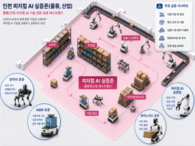 인천시, 피지컬 AI 실증센터 구축…제조·물류 현장 적용 지원